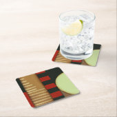 コンテンポラリーな中二階のスタイルによってパネルをはめられる絵画 スクエアペーパーコースター (インサイチュ)