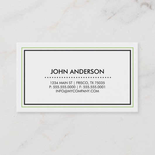 コンテンポラリーな名刺 名刺 (正面)