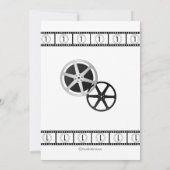 コンテンポラリーな映画ファンのリハーサルの夕食の招待状 招待状 (裏面)