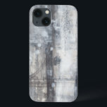 コンテンポラリーな灰色の絵画 iPhone 13ケース<br><div class="desc">このコンテンポラリーな灰色の絵画はジェニファーGoldbergerの仕事です。 厚い灰色は重い霧のような部分でつるします。 このプリントのコピーを今日購入して下さい!</div>