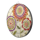 コンテンポラリーな秋の花 ダーツボード (正面右)