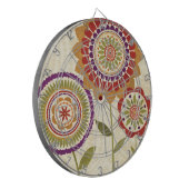 コンテンポラリーな秋の花 ダーツボード (正面左)