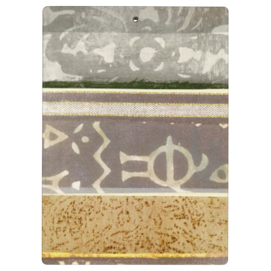 コンテンポラリーな種族パターン絵画 クリップボード (裏面)