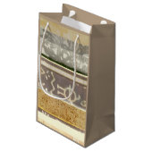 コンテンポラリーな種族パターン絵画 スモールペーパーバッグ (裏面アングル)