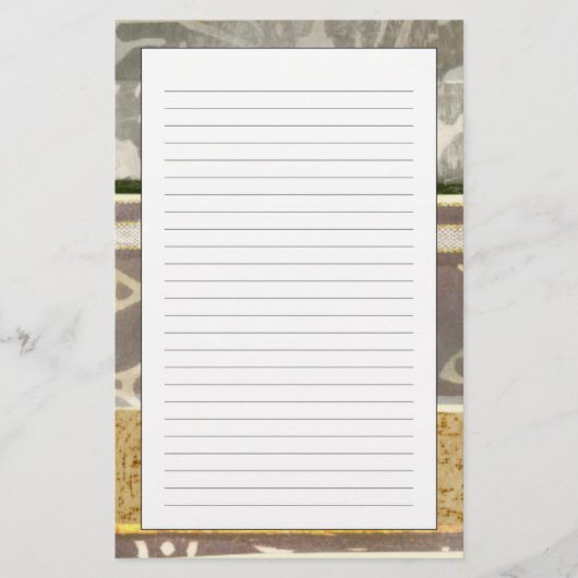 コンテンポラリーな種族パターン絵画 便箋 (正面)