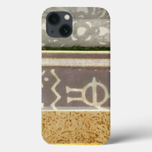 コンテンポラリーな種族パターン絵画 iPhone 13ケース