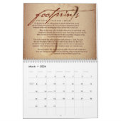 コンテンポラリーな聖なる書物、経典の芸術のカレンダー カレンダー (3月 2026)