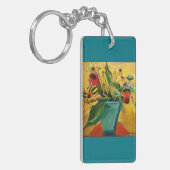 コンテンポラリーな花のキーホルダー キーホルダー (正面左)