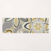 コンテンポラリーな花パターン ヨガマット (正面(横))