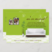 コンテンポラリーな装飾の引っ越し祝いパーティーのパーティーの招待 招待状 (正面/裏面)