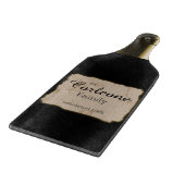 コンテンポラリーな金ゴールドのワイン・ボトルのまな板 カッティングボード (角)