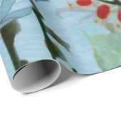 コンテンポラリーな銀翼のトンボ/花柄 ラッピングペーパー (ロールコーナー)