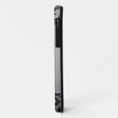 コンテンポラリーな銀製の金属渦巻の場合 Case-Mate iPhoneケース (裏面/左)