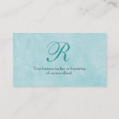 コンテンポラリーな鳥「nは青い名刺渦巻きます 名刺 (裏面)