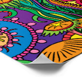 コンテンポラリーアールデコカラフルポスター ポスター (角)