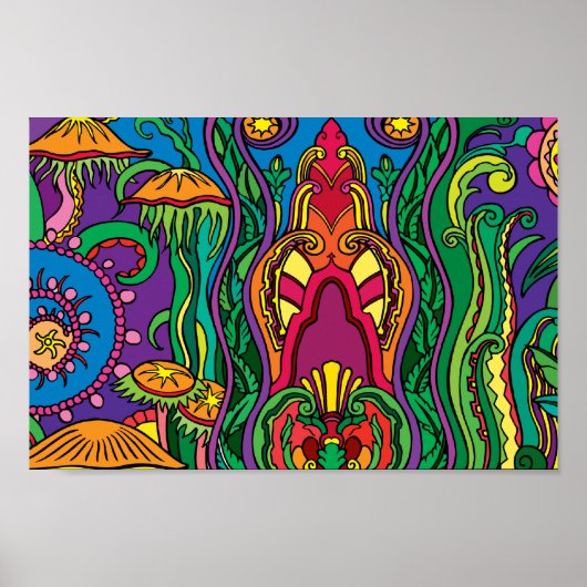 コンテンポラリーアールデコカラフルポスター ポスター (正面)