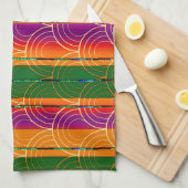 コンテンポラリーアールデコデザイン キッチンタオル (四つ折り)