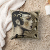 コンテンポラリーアールデコ/アールヌーボースタイル クッション (ブランケット)