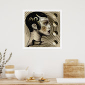 コンテンポラリーアールデコ/アールヌーボースタイル ポスター (キッチン)