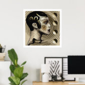 コンテンポラリーアールデコ/アールヌーボースタイル ポスター (ホームオフィス)