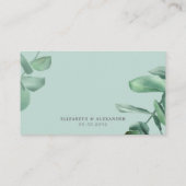 コンテンポラリーエレガントのユーカリ エンクロージャーカード (裏面)