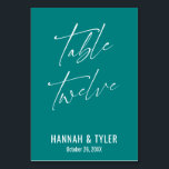 コンテンポラリーエレガントティール（緑がかった色） テーブルナンバー<br><div class="desc">はっきりしたシンプルコンテンポラリーエレガント.このデザインは、目を引く独特のユニーク作品の成長コレクションを補完する。[テンプレート]フィールドを使用して、プレースホルダの詳細を変更し、デザインを自分のものにする。このコレクションでは、他の色やスタイルを使用できる。ここでは私はヘッダーと番号のための豪華なフォントを紹介し、下部にあなたの詳細は、フォントに表示さモダンれていはっきりしたる。追加テーブル番号のオプションを使用できる。背景を任意の色に変更できる。</div>