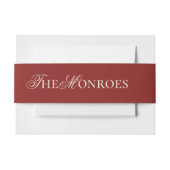 コンテンポラリーオールドはっきりした・マ結婚ニー 招待状ベリーバンド (正面例)