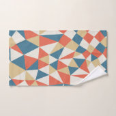 コンテンポラリーカラフルモダン幾何パターン バスタオルセット (ハンドタオル)
