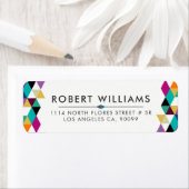 コンテンポラリーカラフル三角形 ラベル (インサイチュ)