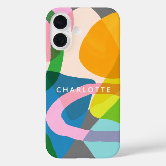 コンテンポラリーカラフル抽象芸術図形の名前 Case-Mate iPhoneケース (裏面)