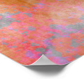 コンテンポラリーカラフル抽象芸術 ポスター (角)