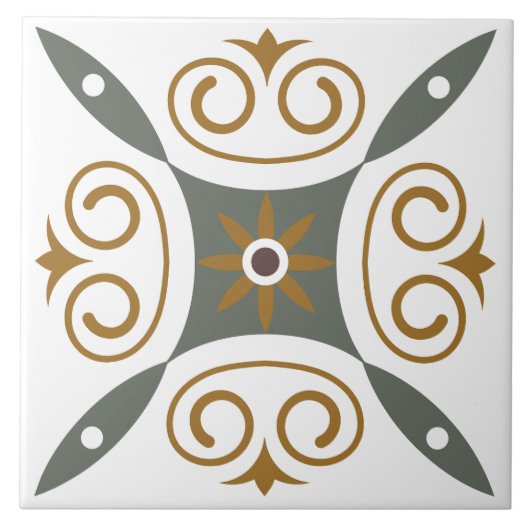 コンテンポラリークラシックイタリアン地中海の冠 タイル (正面)