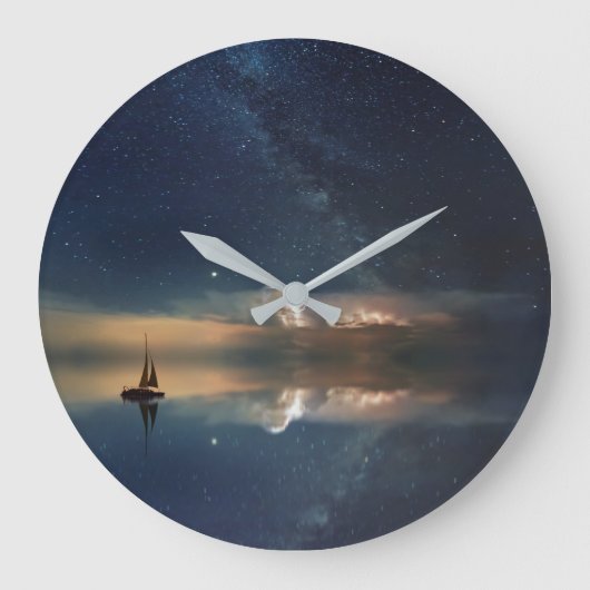 コンテンポラリークラシック最高の: ラージ壁時計 (正面)