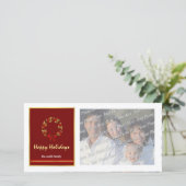 コンテンポラリークリスマスの写真カード シーズンカード (スタンド正面)