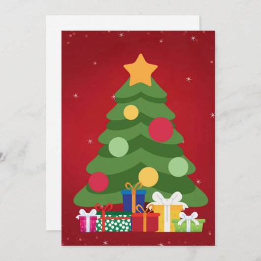 コンテンポラリークリスマスエレガンスカード シーズンカード (正面/裏面)