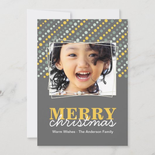 コンテンポラリークリスマスフォトカード シーズンカード (正面)