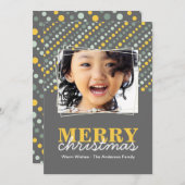 コンテンポラリークリスマスフォトカード シーズンカード (正面/裏面)
