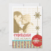 コンテンポラリークリスマス5 x 7フォトカード シーズンカード (正面)