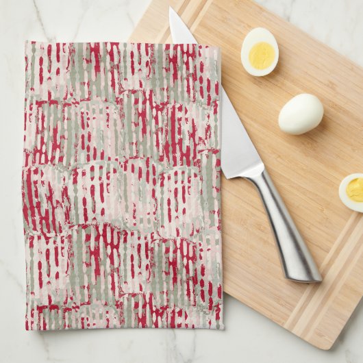 コンテンポラリークリスマス キッチンタオル (四つ折り)