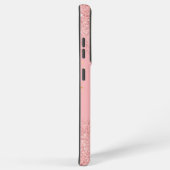コンテンポラリーグリッター素朴ピンクサムスンギャラクシー SAMSUNG GALAXYケース (右側面)