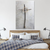 コンテンポラリーケルトの棒とつる植物 キャンバスプリント (インサイチュ (寝室))