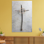 コンテンポラリーケルトの棒とつる植物 キャンバスプリント (インサイチュ (リビング))