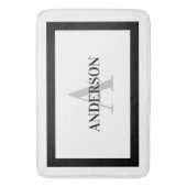 コンテンポラリーコロニアル縁どワイドバスマット バスマット (正面縦)