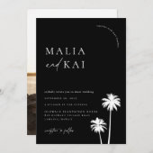 コンテンポラリーコーストチックウェディング 招待状 (正面/裏面)