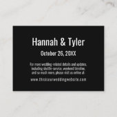 コンテンポラリーシンプルエレガントBlack Academities エンクロージャーカード (裏面)