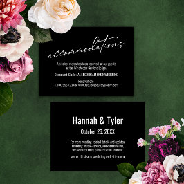 コンテンポラリーシンプルエレガントBlack Academities エンクロージャーカード