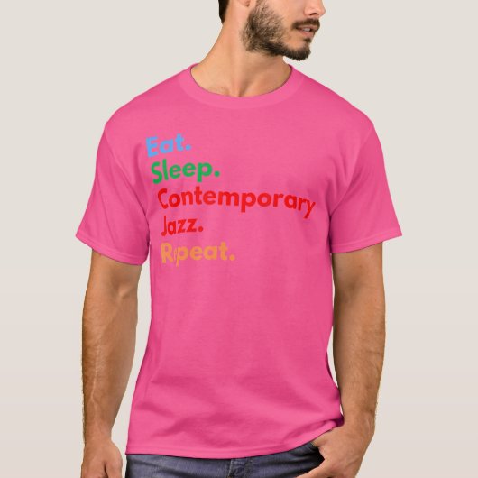コンテンポラリージャズを楽しむ暮らし Tシャツ (正面)