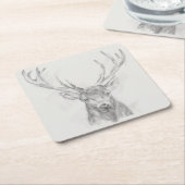 コンテンポラリースケッチ スクエアペーパーコースター (アングル)