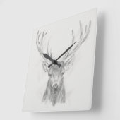 コンテンポラリースケッチ スクエア壁時計 (傾斜)