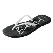 コンテンポラリータイポグラフィ「花嫁メイド」 ビーチサンダル (アングル)